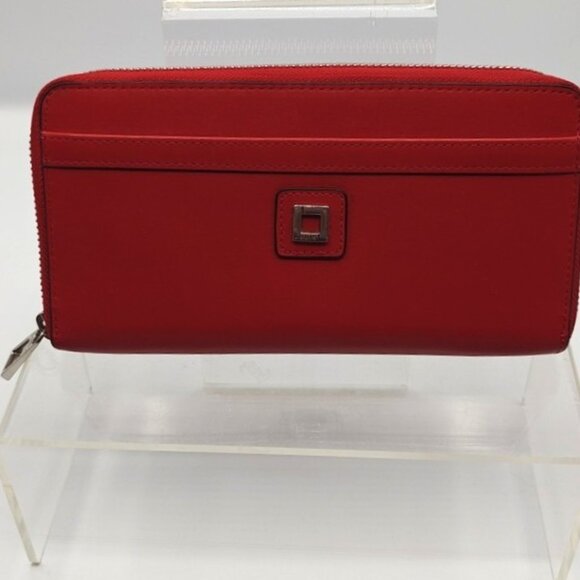 Lodis Red Continental Wallet Zip Around - Picture 1 of 7